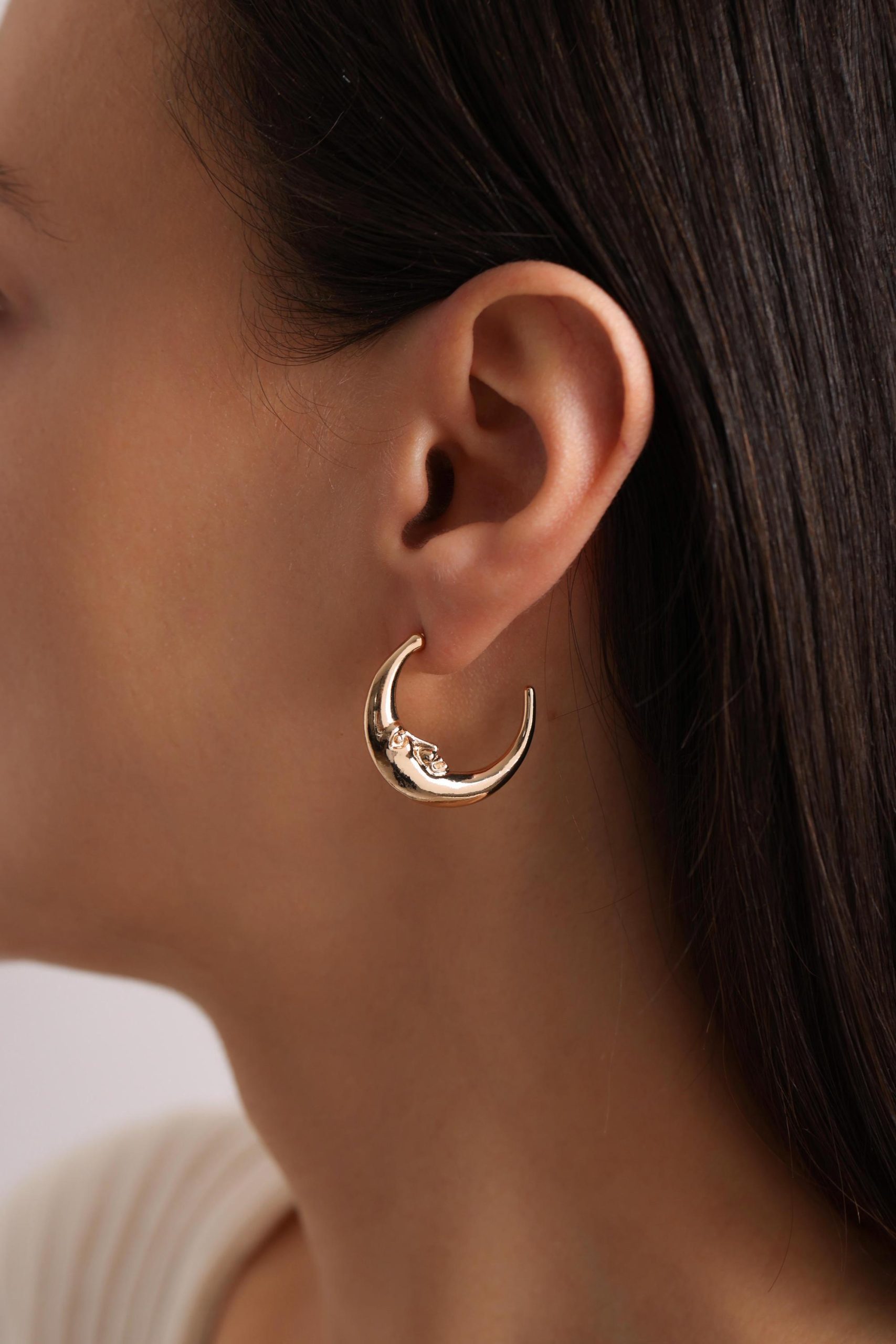 Sculptural Crescent Earrings